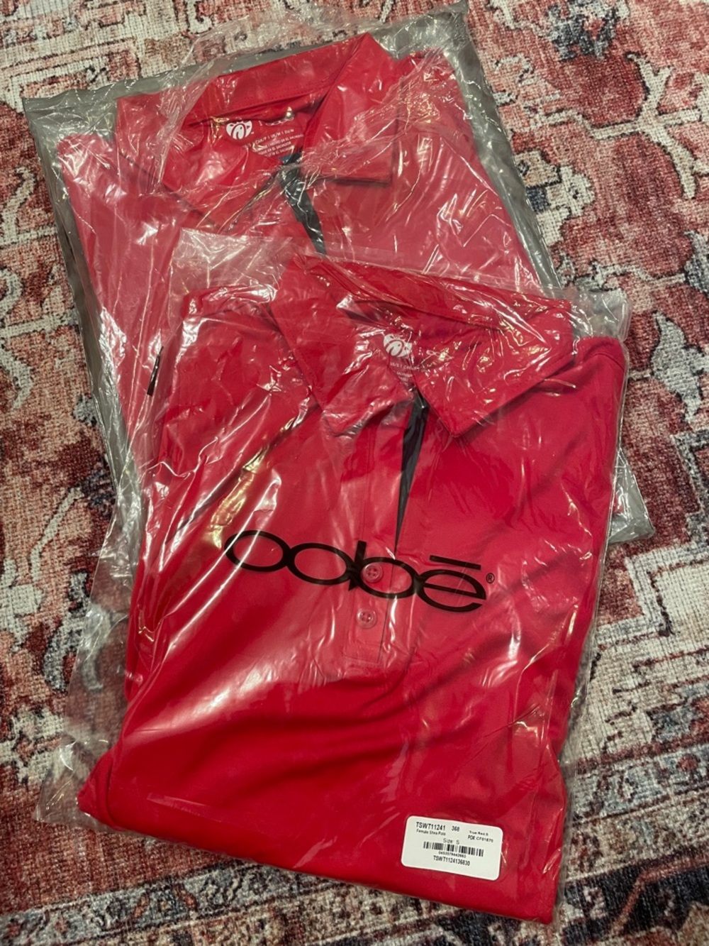 Chick-fil-a Red Polo with Logo medium women’s